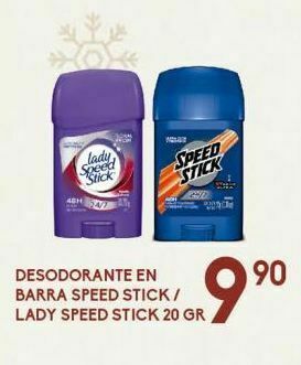 Alsuper Desodorante en barra speed stick/ lady speed stick 20g oferta