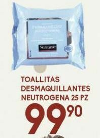 Toallitas desmaquillantes neutrogena 25pz