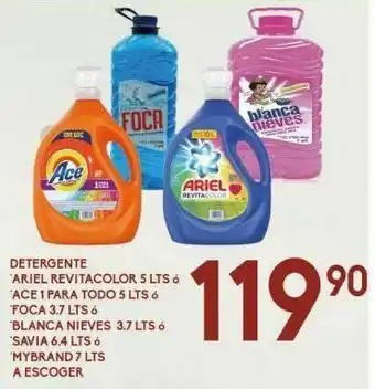 Alsuper Detergente líquido ariel revitacolor 5l oferta