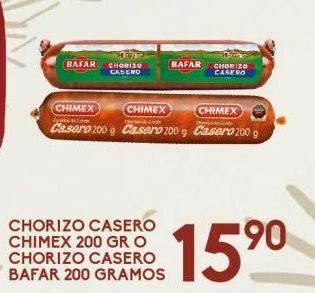 Alsuper Chorizo casero chimex 200g oferta