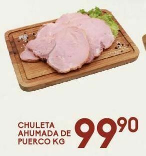 Alsuper Chuleta ahumada de puerco kg oferta