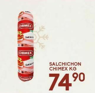 Alsuper Salchichón chimex kg oferta
