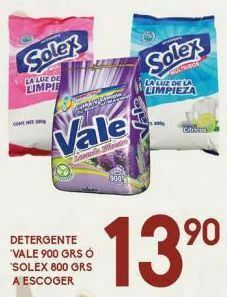 Alsuper Detergente vale 900g oferta