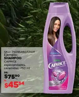 Woolworth Caprice shampoo especialidades, ceramidas oferta