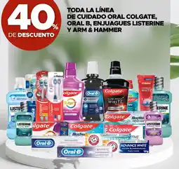 Woolworth Toda la línea de cuidado oral colgate, oral b, enjuagues listerine y arm & hammer oferta