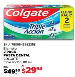 Woolworth Colgate 2 pack pasta dental oferta