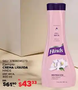 Woolworth Hinds crema líquida piel seca oferta