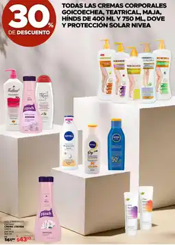 Woolworth Todas las cremas corporales goicoechea, teatrical, maja, hínds oferta