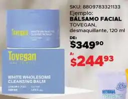 Woolworth Tovegan bálsamo facial desmaquillante oferta