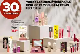 Woolworth Todos los cosméticos yuya, pink up, im y gel para cejas got to be oferta
