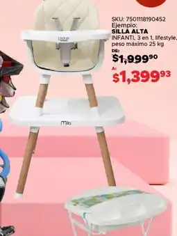 Woolworth Silla alta infanti, 3 en 1, lifestyle, peso máximo oferta