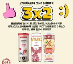 OXXO Seagrams, Smirnoff, o VMC oferta