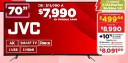 Soriana Híper JVC smart tv 70" oferta
