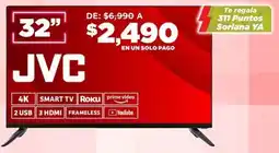 Soriana Híper JVC smart tv 32" oferta