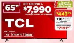 Soriana Híper TCL smart tv 65" oferta