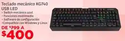 Soriana Híper Teclado mecánico KG740 USB LED oferta