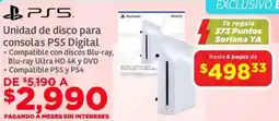 Soriana Híper Sony PS5 unidad de disco para consolas digital oferta