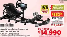 Soriana Híper Next level racing asiento simulador de carreras oferta