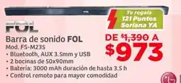 Soriana Híper FOL barra de sonido oferta