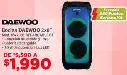 Soriana Híper Daewoo bocina 2x8" oferta