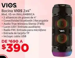 Soriana Híper Vios bocina 2x4" oferta