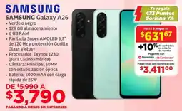 Soriana Híper Samsung galaxy A26 oferta