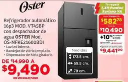 Soriana Híper Oster refrigerador automático 16p3 oferta