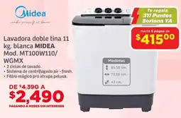 Soriana Híper Midea Lavadora doble tina oferta