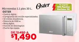 Soriana Híper Oster microondas 1.1 pies oferta