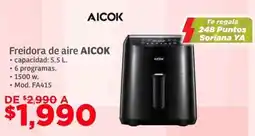 Soriana Híper Aicok freidora de aire oferta
