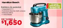 Soriana Híper Hamilton beach batidora de pedestal oferta
