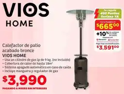 Soriana Híper Vios calefactor de patio acabado bronce oferta