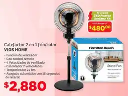 Soriana Híper Vios home calefactor 2 en 1 frío/calor oferta