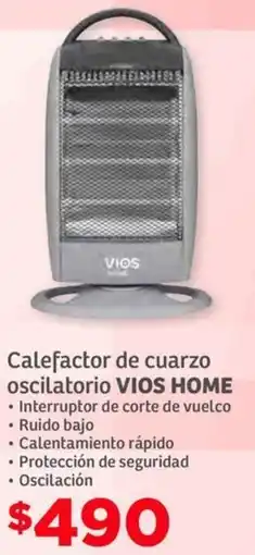 Soriana Híper Vios home calefactor de cuarzo oscilatorio oferta