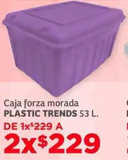 Soriana Híper Plastic trends caja paris con tapa gris oferta