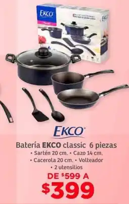 Soriana Híper Ekco batería classic oferta