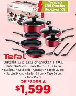 Soriana Híper Tefal batería character oferta