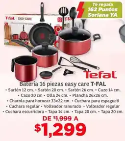 Soriana Híper Tefal batería easy care oferta