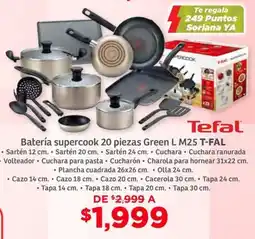 Soriana Híper Tefal batería supercook oferta