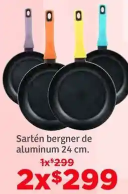 Soriana Híper Sartén bergner de aluminum oferta