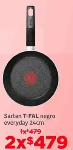 Soriana Híper T-fal sarten negro everyday oferta