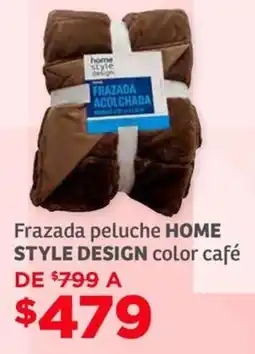 Soriana Híper Home style design frazada peluche color café oferta