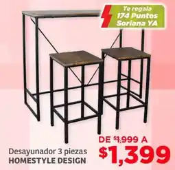 Soriana Híper Homestyle design desayunador oferta