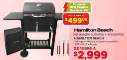 Soriana Híper Hamilton beach set asador cubierta + accesorios oferta