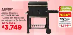 Soriana Híper Outdoor trend asador deluxe 24" oferta