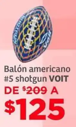 Soriana Híper Voit balón americano #5 shotgun oferta