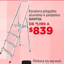 Soriana Híper Santul escalera plegable aluminio oferta