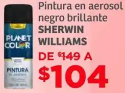 Soriana Híper Sherwin williams pintura en aerosol negro brillante oferta