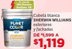 Soriana Híper Sherwin williams cubeta blanca exteriores y fachadas oferta