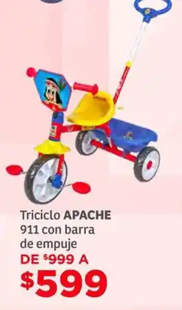 Soriana Híper Apache triciclo oferta
